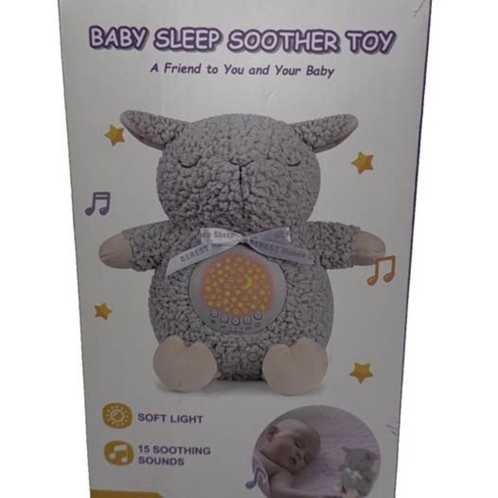 Baby Sleep Soother Bunny Mom's Heartbeat, Baby Cry Sensor, Lullabies & Projector